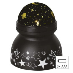 Projektor LED przestrzeń kosmiczna, 3x AAA, ciepła biel, IP20 DCPW05