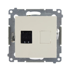 Gniazdo komputerowe RJ45 pojedyncze kremowe D61.01/41 Kontakt Simon54