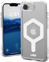 Urban Armor Gear Plyo MagSafe Obudowa outdoorowa Apple iPhone 16e przeźroczysty, biały Ładowarka indukcyjna, Kompatybiln