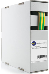 Heatshrink tubing, 3:1, (4.5/1.5 mm), PO, crosslinked, yellow/green, BYB-5-90F2169