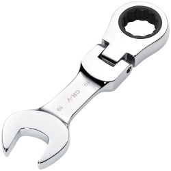Draper 27981 HI-TORQ® Metric Stubby Flexi Head Ratchet Spanner 19mm