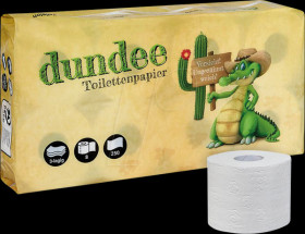 Toilettenpapier 8 Rollen je 250 Blatt, 3-lg, weiß