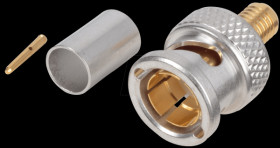 R142 077 722 BNC plug, RG59 HDTV, straight, crimp