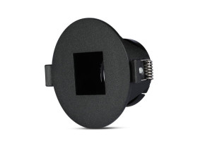 VT-883 Oczko halogenowe Spot trzonek: GU10 kwadratowa czarny czarny 8598 V-TAC