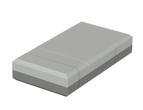 PS enclosure, (L x W x H) 150 x 82 x 30 mm, light gray/agate gray (RAL 7035), IP40, 32153002