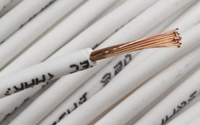 Przewód jednożyłowy linkowy, 2491B, 1.5 mm², 30/0,25 mm, 15 AWG, Bezhalogenowe, 750 V, Biały, dł. 100m, RS PRO