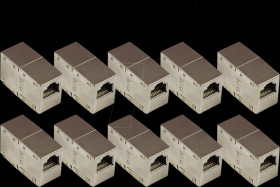 MOD8-VM-10 Patch cable coupler Cat. 6, RJ45, fully shielded, 10-pack