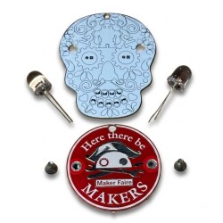 Sugar Skull LED Medallion Kit for Beginners