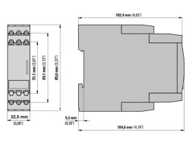 Przekaźnik monitorujący poziom 110 - 130 V AC 0.1 - 1000 kOhm EMR6-N1000-N-1 184756 EATON