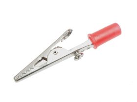 Krokodylek nieizolowany czerwony (4szt)