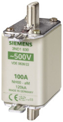 Bezpiecznik NH 100A 440 - 500V ac/dc NH00 Siemens