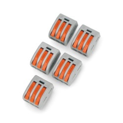 Kostka elektryczna 3pin 32A/400V - PCT-213 - pomarańczowa - 5szt.