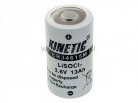 Bateria 3,6V ER34615; poj. 13000mAh; R20; litowa