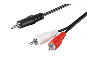 Kabel przejściowy jack Cinch (RCA) 3,5 mm HQ