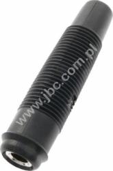 KUN 30 SW Gniazdo na przewód, 4mm, izolowane, przyłącze lutowane, czarne, Hirschmann, 931804100, KUN30SW