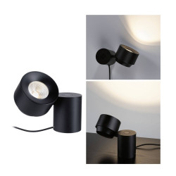 Lampa stołowa LED Paulmann Pane I 79776 3 W czarny 300 lm