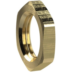 Counter nut, L 5 mm, 25 bar, brass, for pipe systems, 137611