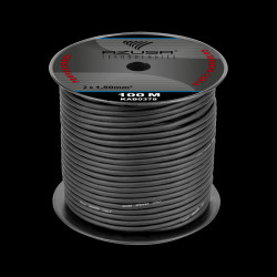 AZUSA 2x1.5mm Round CU Speaker Cable in Cotton Braid