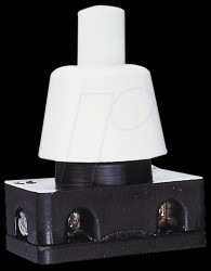 Built-in push-button switch, 1 A - 250 V~, 1-pin, pack of 2