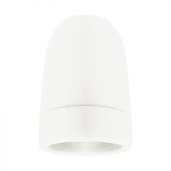 Ceramiczna oprawka do żarówki E27 biała