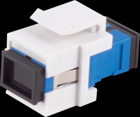 BS08-10210 Keystone module, SC simplex, OS1 / OS2, blue