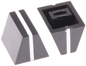 Pokrętło potencjometru oś: 4mm średnica: 11mm Plastik Czarny RS PRO