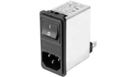 Złącze Zasilające Ac Męskie 6A 250Vac C14 (E) 450Uh Fn286-6-06