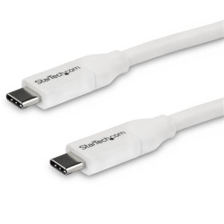 Kabel USB Złącze A USB C Złącze B USB C dł. 4m Kabel ładujący USB-C USB 2.0 kolor: Biały