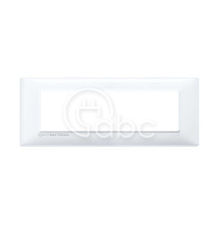 Ramka ozdobna Plana, 7M, White with antibacterial treatment, 14657.AB.01