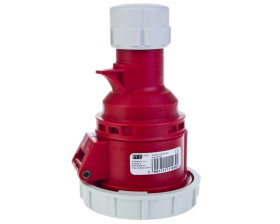 Gniazdo przenośne 16A 5P 400V czerwone IP67 SHARK 2152-6