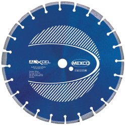 MEXCO ALXCEL3501225 Asphalt Looping Diamond Blade 350 x 25.4mm x 12mm Width