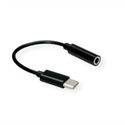VALUE Adapter audio USB typu C - 3,5 mm, męski/żeński, 0,13 m