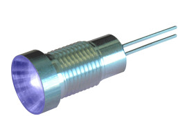 Panel LED 12V ac, niebieska 8mm LED Wyprowadzenia Oxley