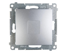 Simon 54 Zaślepka ramki srebrny mat DPS.01/43