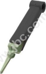 AGF 2 SW Krokodylek, precyzyjna pęseta (pinceta) pomiarowa z gniazdem 2mm i 4mm, czarny, Hirschmann, 931272100, AGF22SW