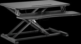 EO0033 Adjustable desktop workstation with keyboard tray