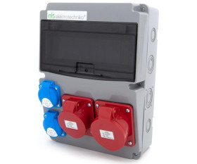 Rozdzielnica budowlana 32A/5P + 16A/5P + 2*GS 230V, 11NO211