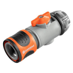GARDENA 02942-20 Waterstop Connector Fits 13mm &amp; 15mm Hoses Frostproof