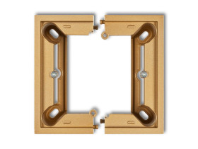 DECO / MINI Puszka natynkowa 1 pojedyncza składana DECO i MINI złoty 29DPU-1 KARLIK