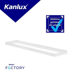 Rama montażowa do panelu LED ADTR-H 12030 W 1200x300x65 złożona biała 33390