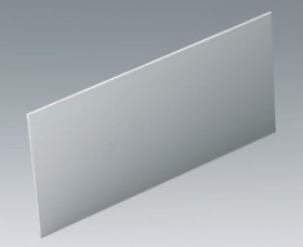 Front plate, aluminum, (L x W) 179 x 88 mm, gray, A9146101
