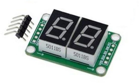 Wyświetlacz LED 2 cyfry ze sterownikiem 74HC595 piny (ARD-LED2)