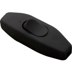 Włącznik przelotowy na kabel 230V 2,5A 2-poz 1-tor 1xNO lutowany czarny
