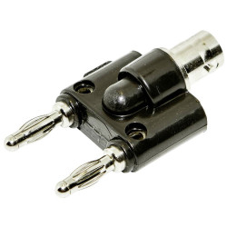 Mueller BU-P1269 Jack Plug 4mm Black BNC to Banana Conversion 1pc