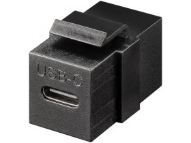 Moduł Keystone USB-C™, USB 3.2 Gen 2 (10 Gbit/s), czarny