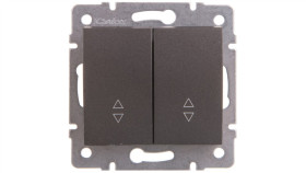 Logi Łącznik Podwójny Schodowy Śrubowy 10Ax 250V Grafit 021060141 25251