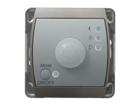 GAZELA Czujnik ruchu elektroniczny srebro + tytan ŁP-16J/m/18/23 OSPEL