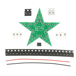 DIY gwiazda LED – zestaw do nauki lutowania zielona