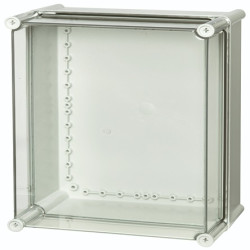 Obudowa ogólnego użytku Poliwęglan szerokość zew. 280 mm długość zew. 180 mm wys. zew. 380 mm Fibox IP65 Szary