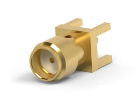 Złącze RF Montaż na płytce Żeński typ złącza Złącze koncentryczne do płytek drukowanych 18GHz Solder, Through Hole